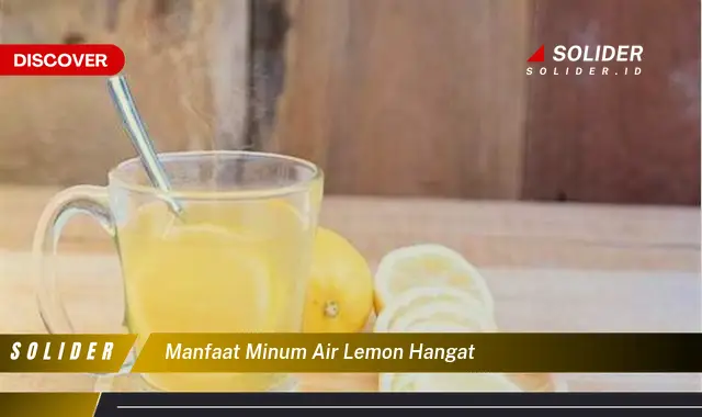 Temukan Manfaat Minum Air Lemon Hangat Yang Perlu Anda Tahu Solider