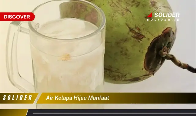 air kelapa hijau manfaat