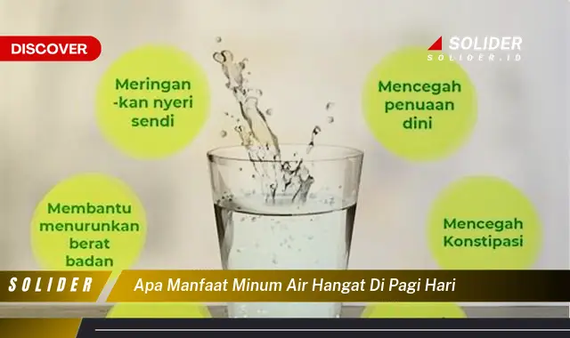 apa manfaat minum air hangat di pagi hari