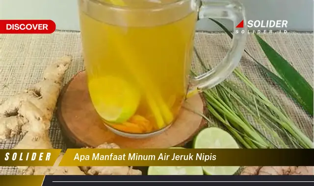 apa manfaat minum air jeruk nipis