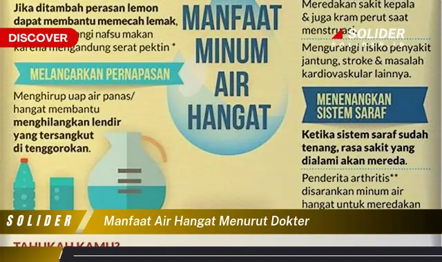 manfaat air hangat menurut dokter