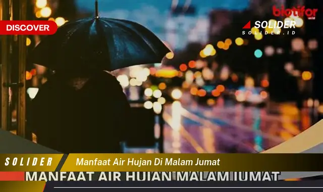 manfaat air hujan di malam jumat