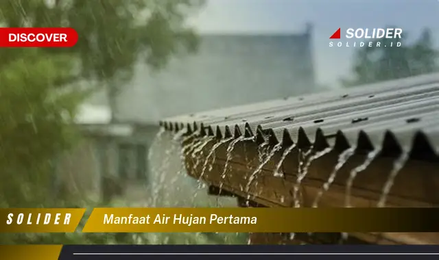 manfaat air hujan pertama