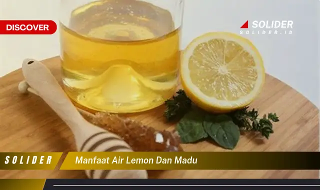 manfaat air lemon dan madu