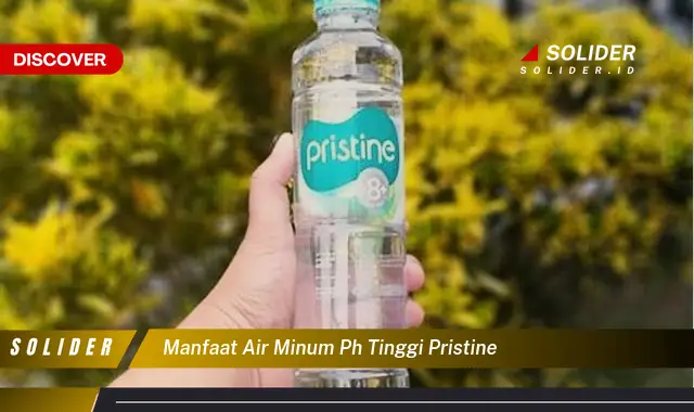 manfaat air minum ph tinggi pristine