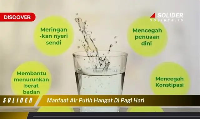 manfaat air putih hangat di pagi hari