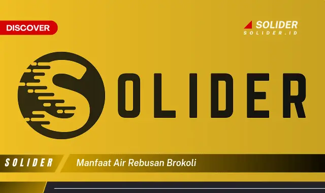 manfaat air rebusan brokoli