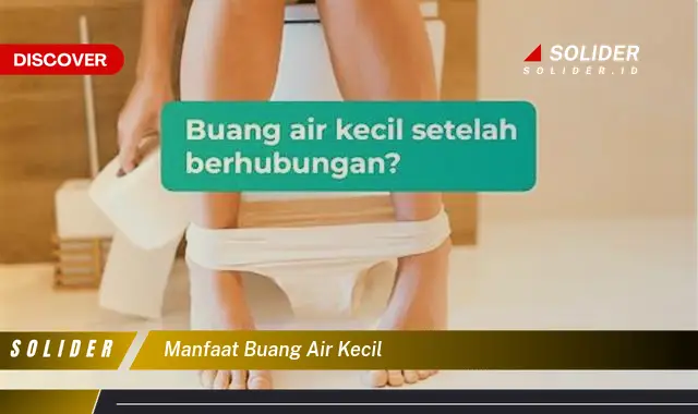 manfaat buang air kecil