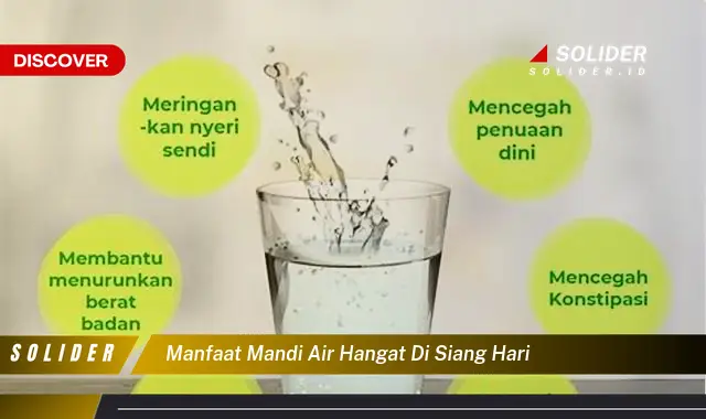 manfaat mandi air hangat di siang hari