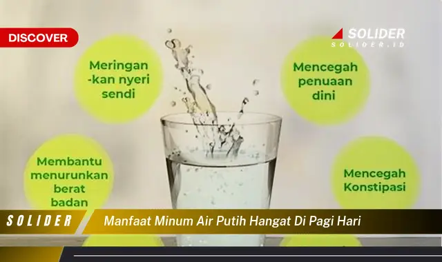 manfaat minum air putih hangat di pagi hari