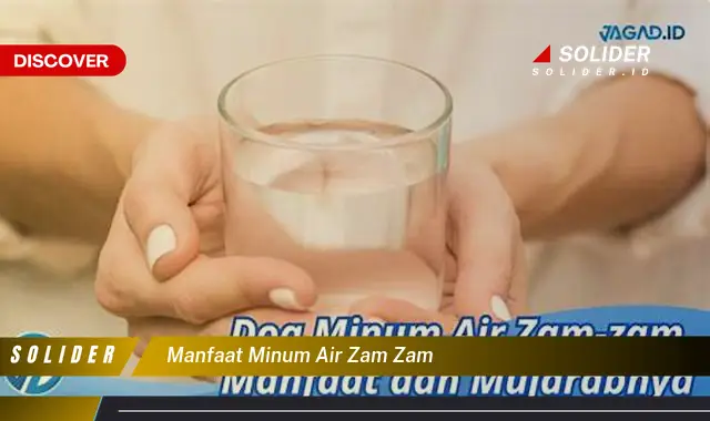 manfaat minum air zam zam