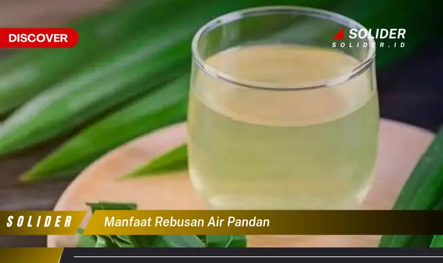 manfaat rebusan air pandan