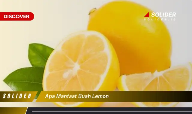 apa manfaat buah lemon