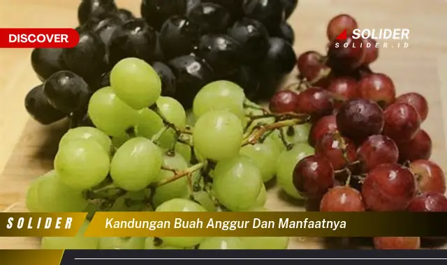 kandungan buah anggur dan manfaatnya