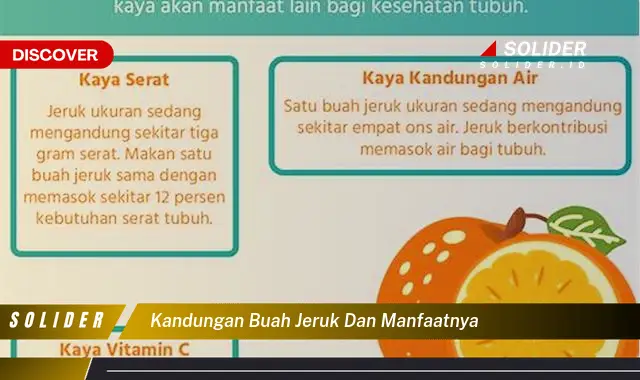 kandungan buah jeruk dan manfaatnya