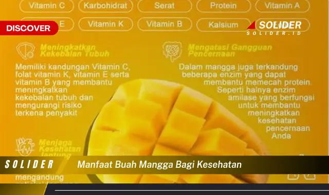 manfaat buah mangga bagi kesehatan