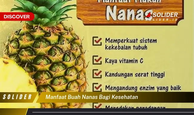 manfaat buah nanas bagi kesehatan