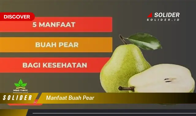 manfaat buah pear