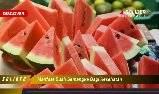 manfaat buah semangka bagi kesehatan