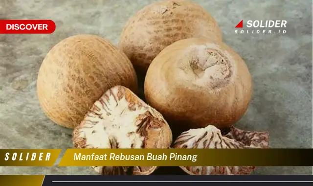 manfaat rebusan buah pinang