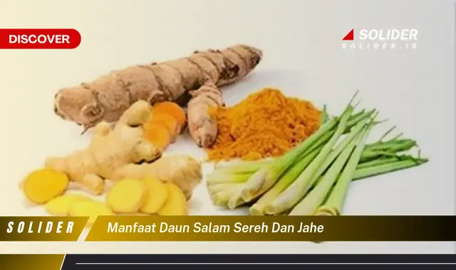 manfaat daun salam sereh dan jahe