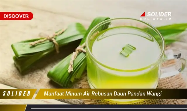 manfaat minum air rebusan daun pandan wangi