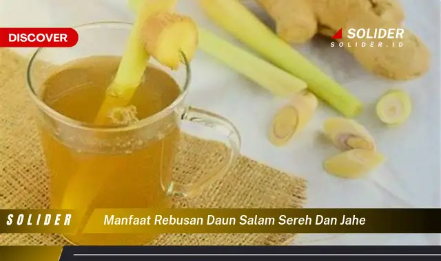 manfaat rebusan daun salam sereh dan jahe