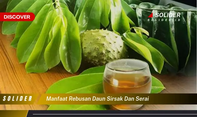 manfaat rebusan daun sirsak dan serai