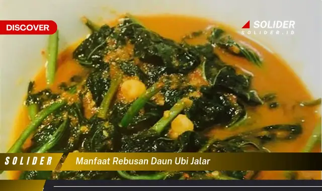 manfaat rebusan daun ubi jalar