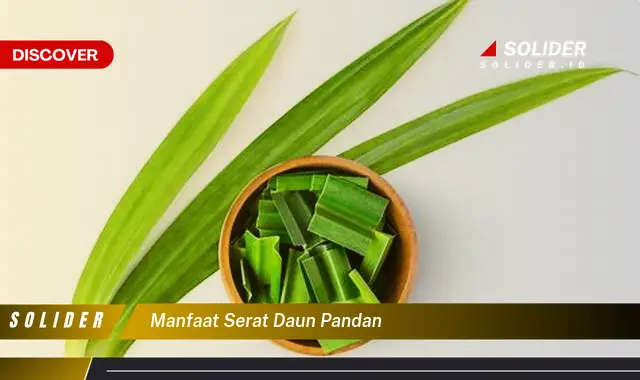 manfaat serat daun pandan