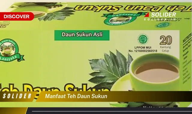 manfaat teh daun sukun