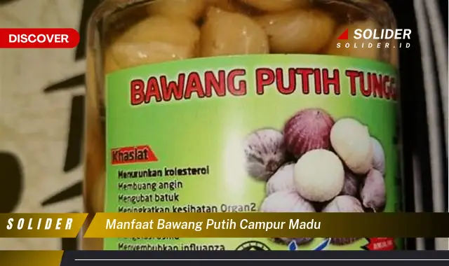 manfaat bawang putih campur madu