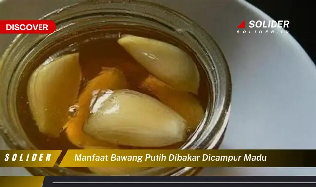 manfaat bawang putih dibakar dicampur madu