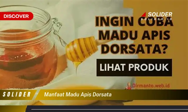 manfaat madu apis dorsata