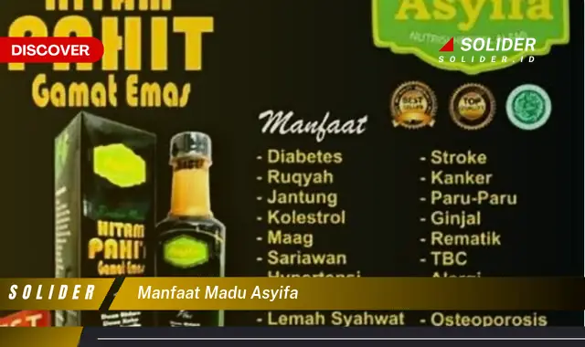 manfaat madu asyifa