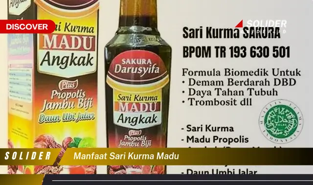 manfaat sari kurma madu