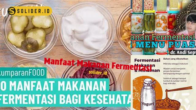 Temukan Manfaat Makanan Fermentasi Yang Wajib Anda Tahu Solider