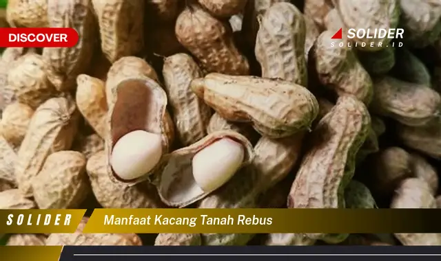 manfaat kacang tanah rebus