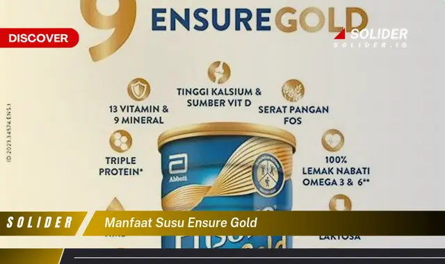 manfaat susu ensure gold