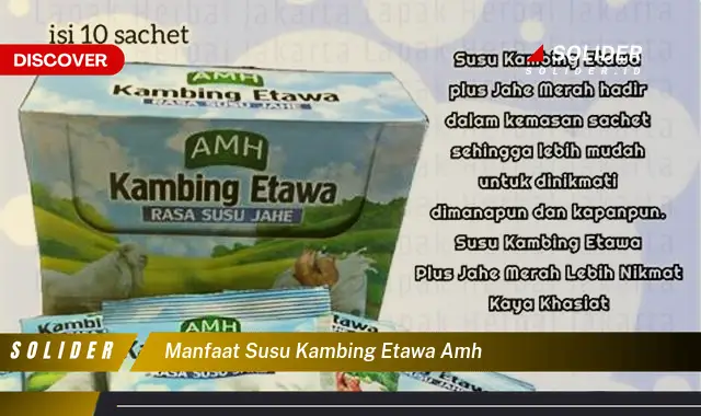 manfaat susu kambing etawa amh