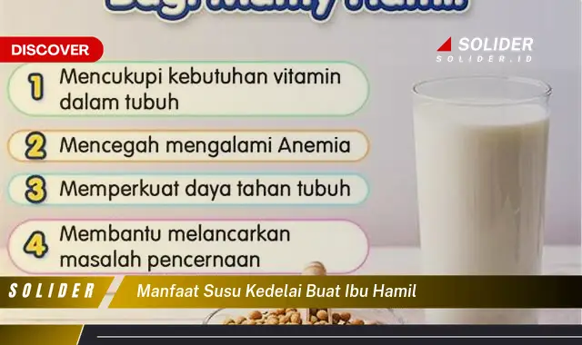 manfaat susu kedelai buat ibu hamil