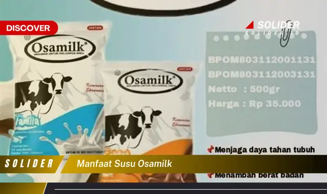 manfaat susu osamilk