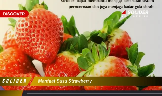 manfaat susu strawberry