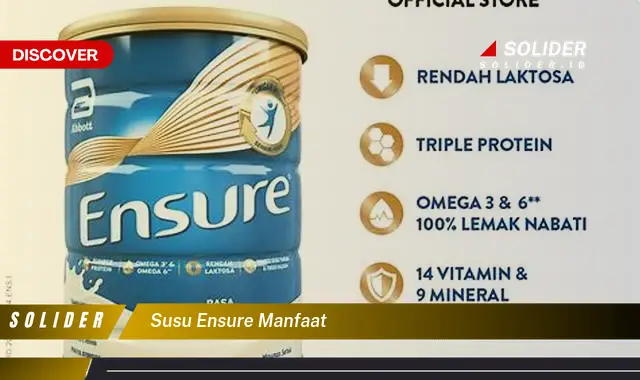 susu ensure manfaat