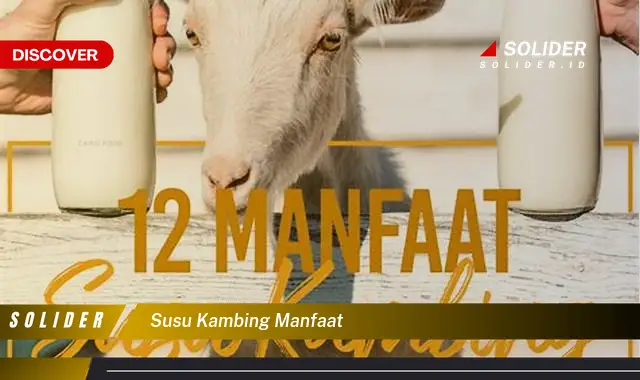 susu kambing manfaat