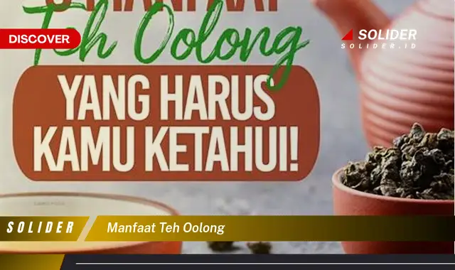 Temukan 8 Manfaat Teh Oolong Yang Jarang Diketahui Solider