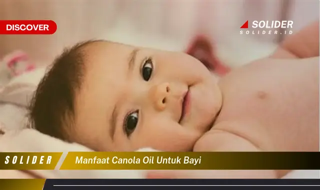 manfaat canola oil untuk bayi