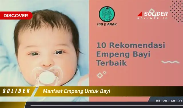 manfaat empeng untuk bayi