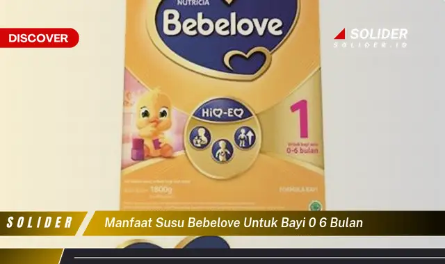 manfaat susu bebelove untuk bayi 0 6 bulan