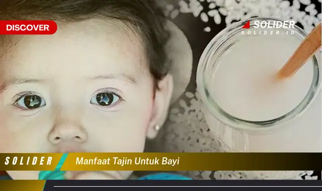 manfaat tajin untuk bayi